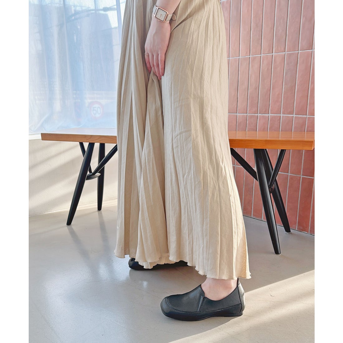 本革】 ボロネーゼスリッポン 6721 （ブラック） -モードカオリ MODE