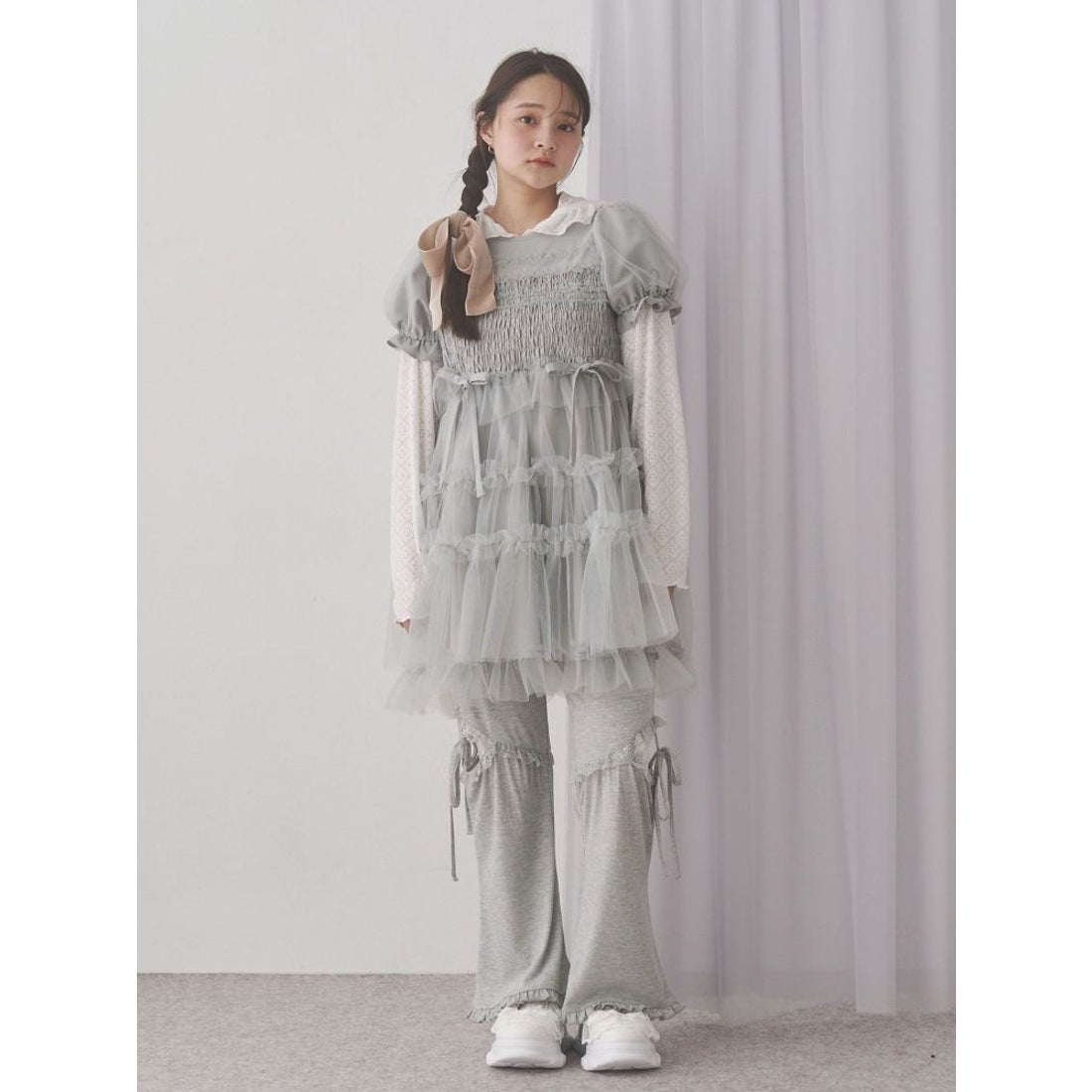 メリージェニー merry jenny frill strap sneakers （オフホワイト