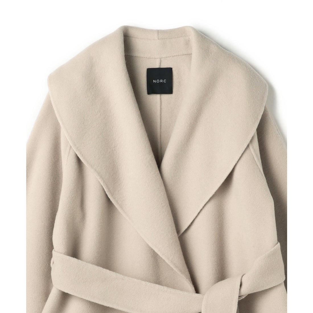 ノーク N.O.R.C ウールメルトンミドルリバーコート （ボルドー