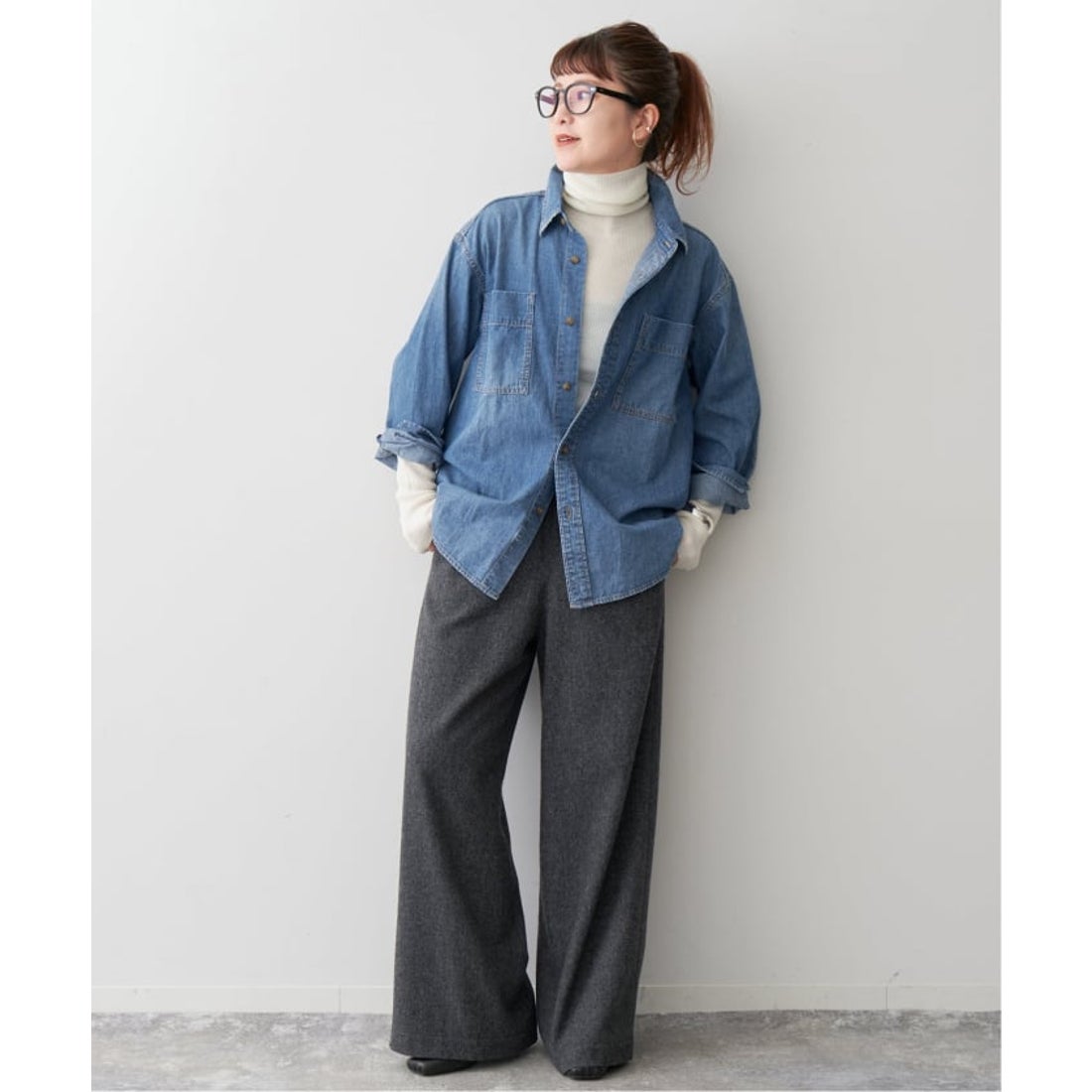 スピック＆スパン Spick & Span 《追加2》ライトオンスデニムシャツ