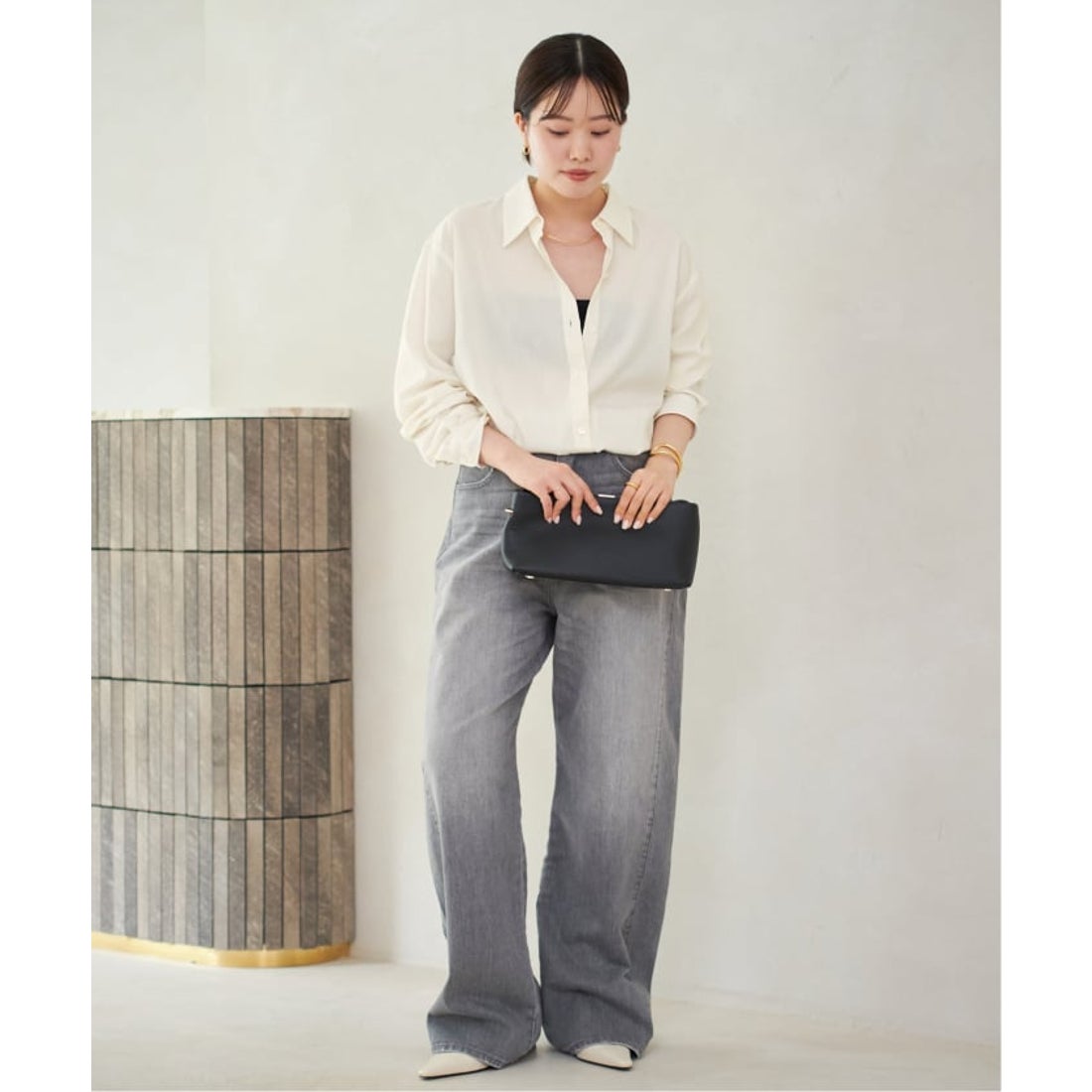 プラージュ Plage Sway Back Tuck シャツ （ブラウン） - ファッション