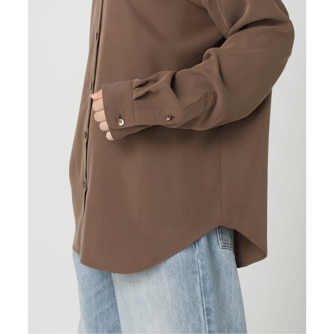 プラージュ Plage Sway Back Tuck シャツ （ブラウン） - ファッション