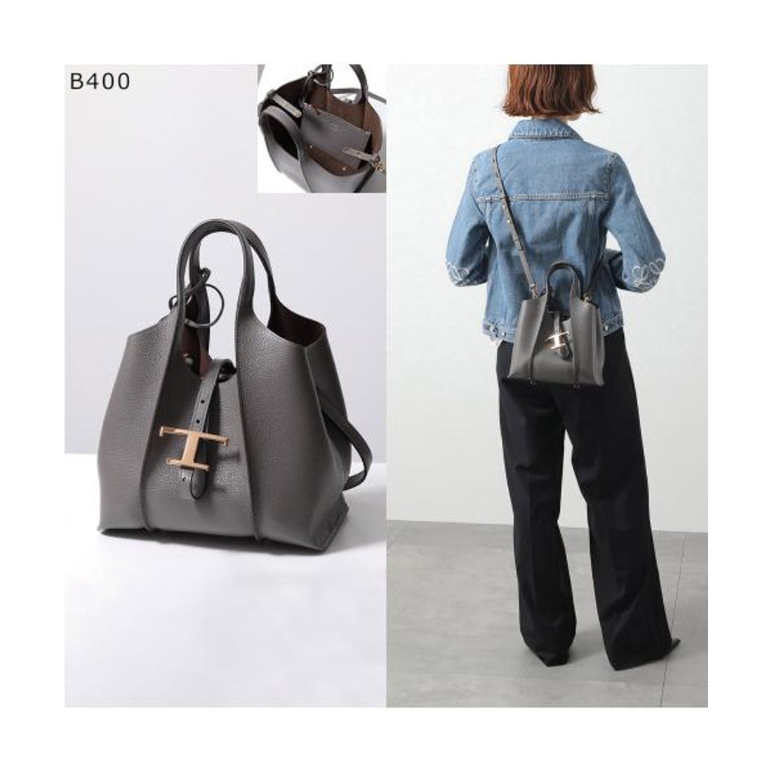 トッズ TOD'S TODS ハンドバッグ Tタイムレス XBWTSBA9100Q8E レザー