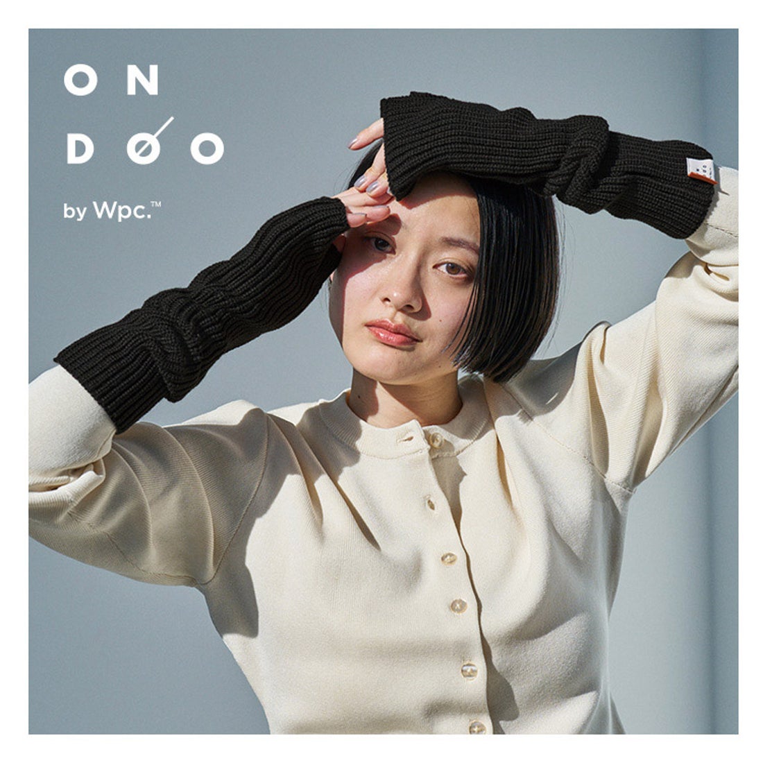 Wpc.】アームカバー ONDOO リブニットウォームアームカバー