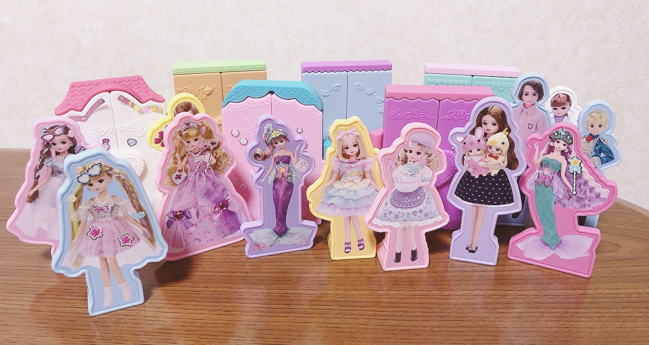 憧れのプリンセスやマーメイド、パティシエ姿の2Dフィギュアのリカ