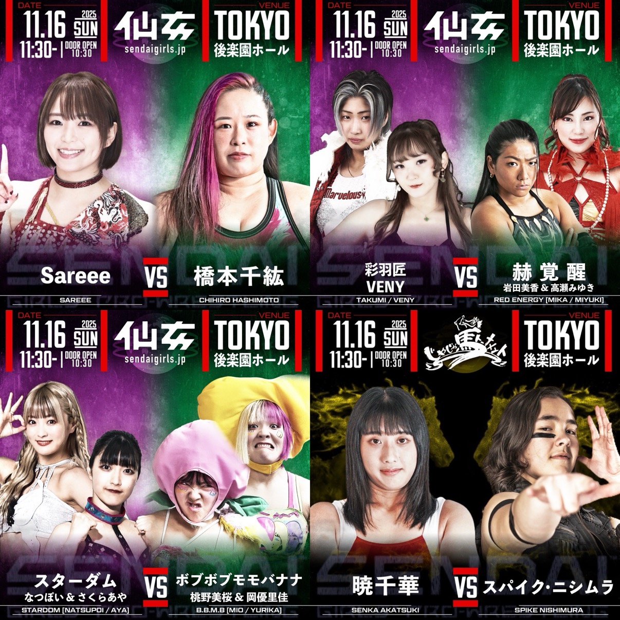 10周年大会。追加カードへのおもい！ | センダイガールズプロレス