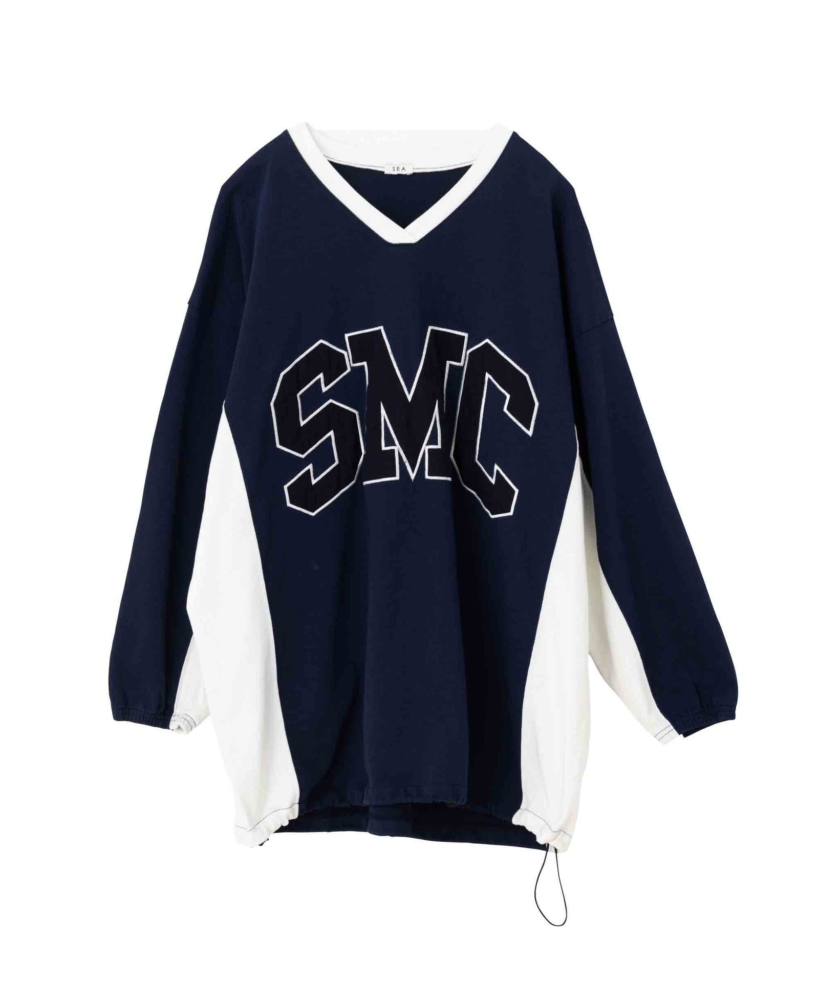 SEA SMC V-NECK OVERSIZED PULLOVER