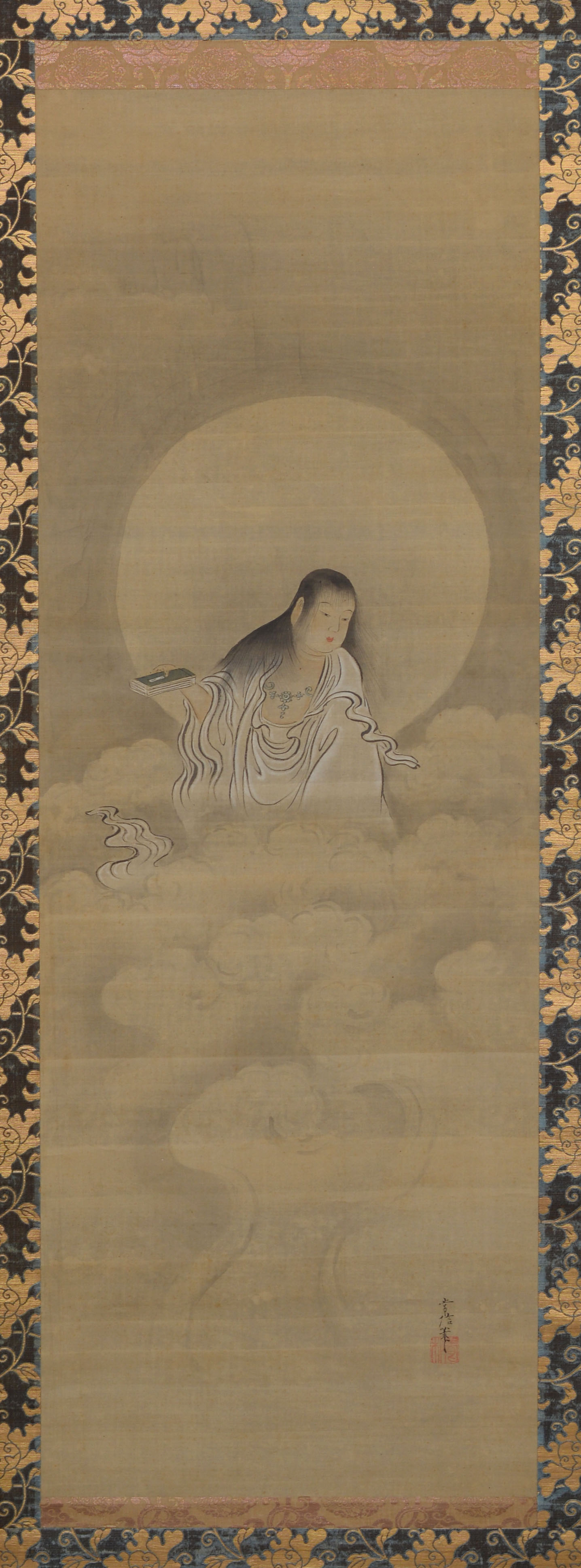 B000086-2010｜狩野 常信｜雲中文殊之図｜本間美術館所蔵作品