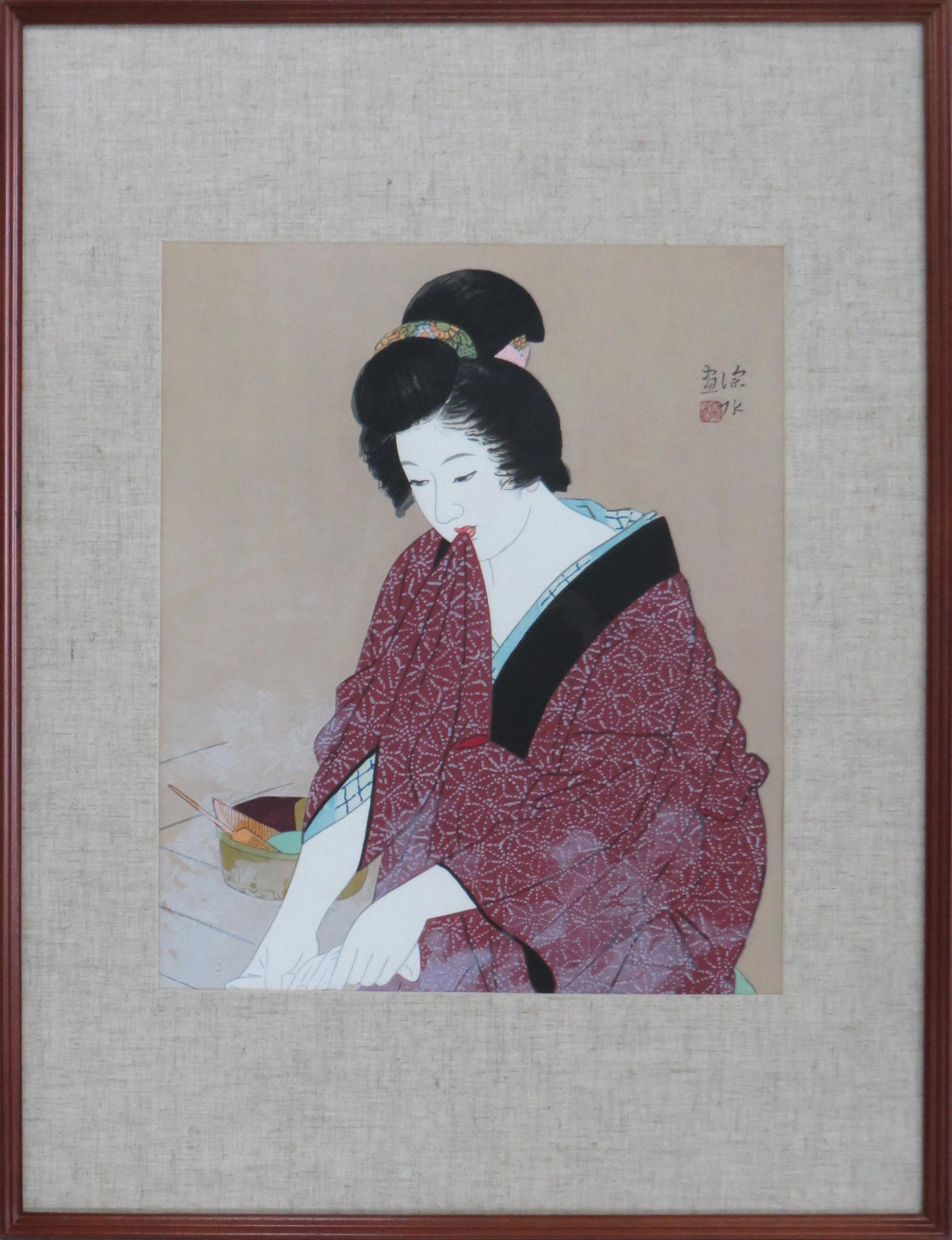 木版画 「湯気」 | ｜正光画廊