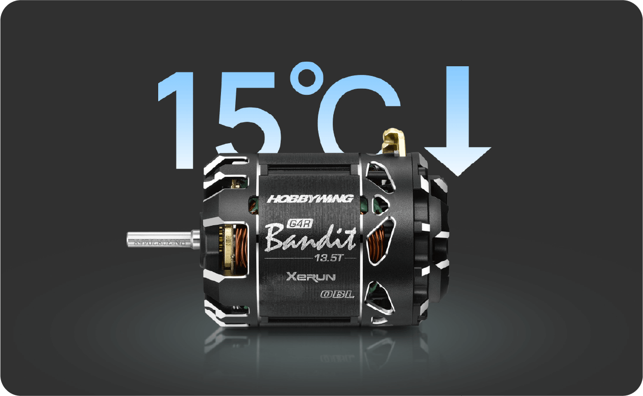HOBBYWING XERUN BANDIT 13.5T OBL G4R ブラシレスモーター【1/10, 1