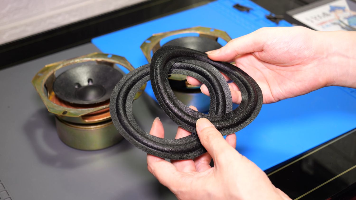 ONKYO D-102AX 修理記録｜劣化したスピーカーエッジを自力で交換して