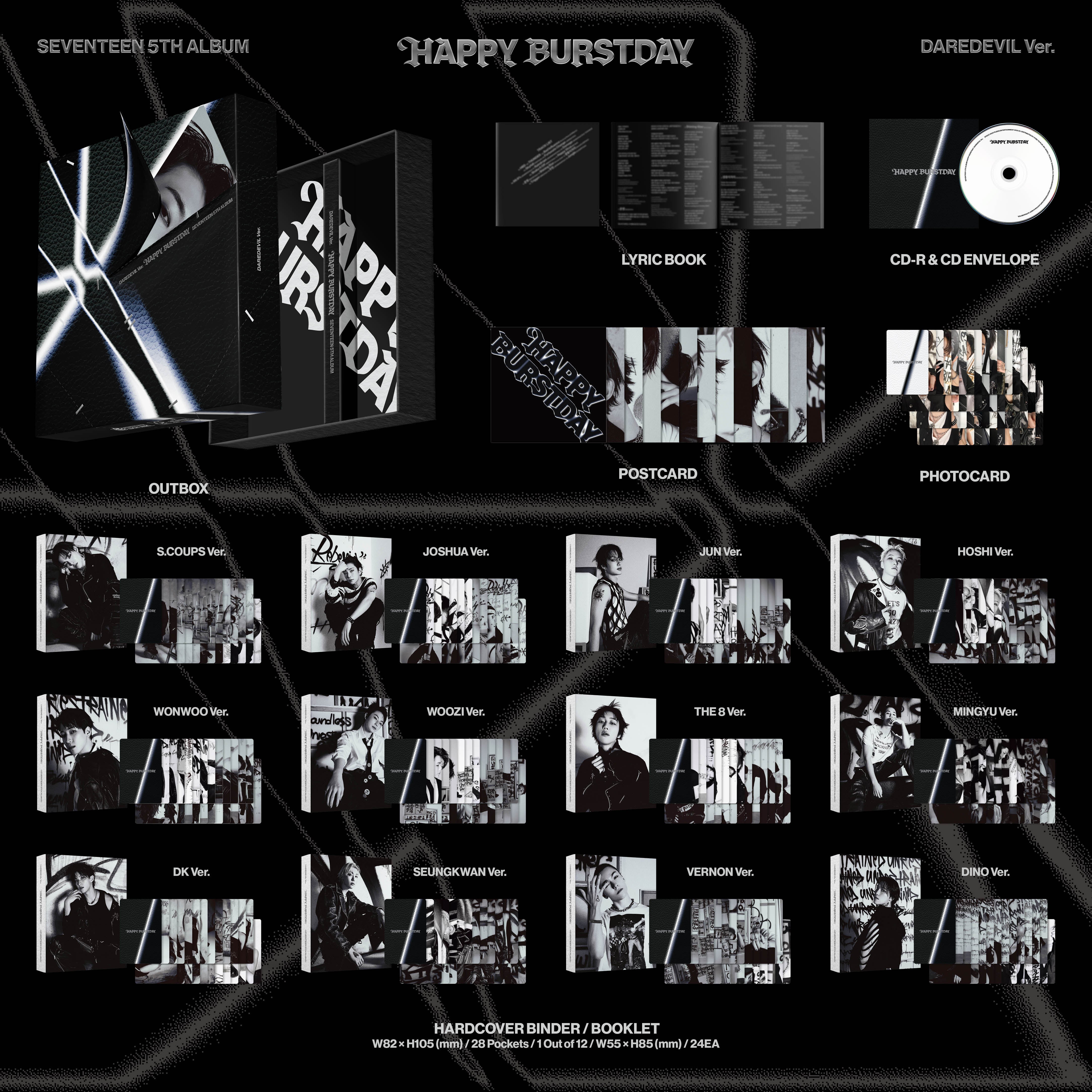 SEVENTEEN 5th Album 'HAPPY BURSTDAY' DAREDEVIL Ver. - SEVENTEEN