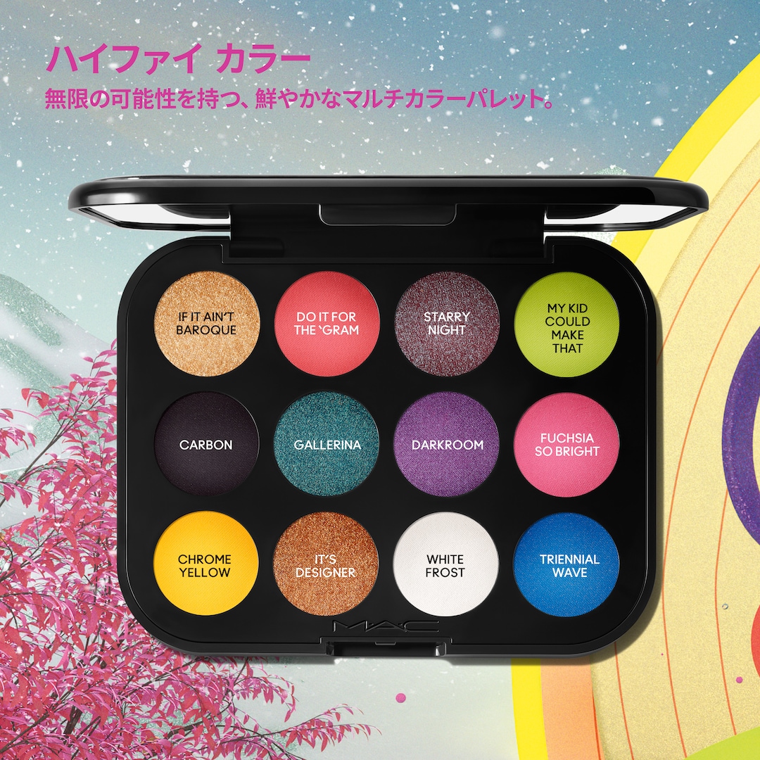 コネクト イン カラー アイシャドウ パレット x 12: ハイファイ カラー