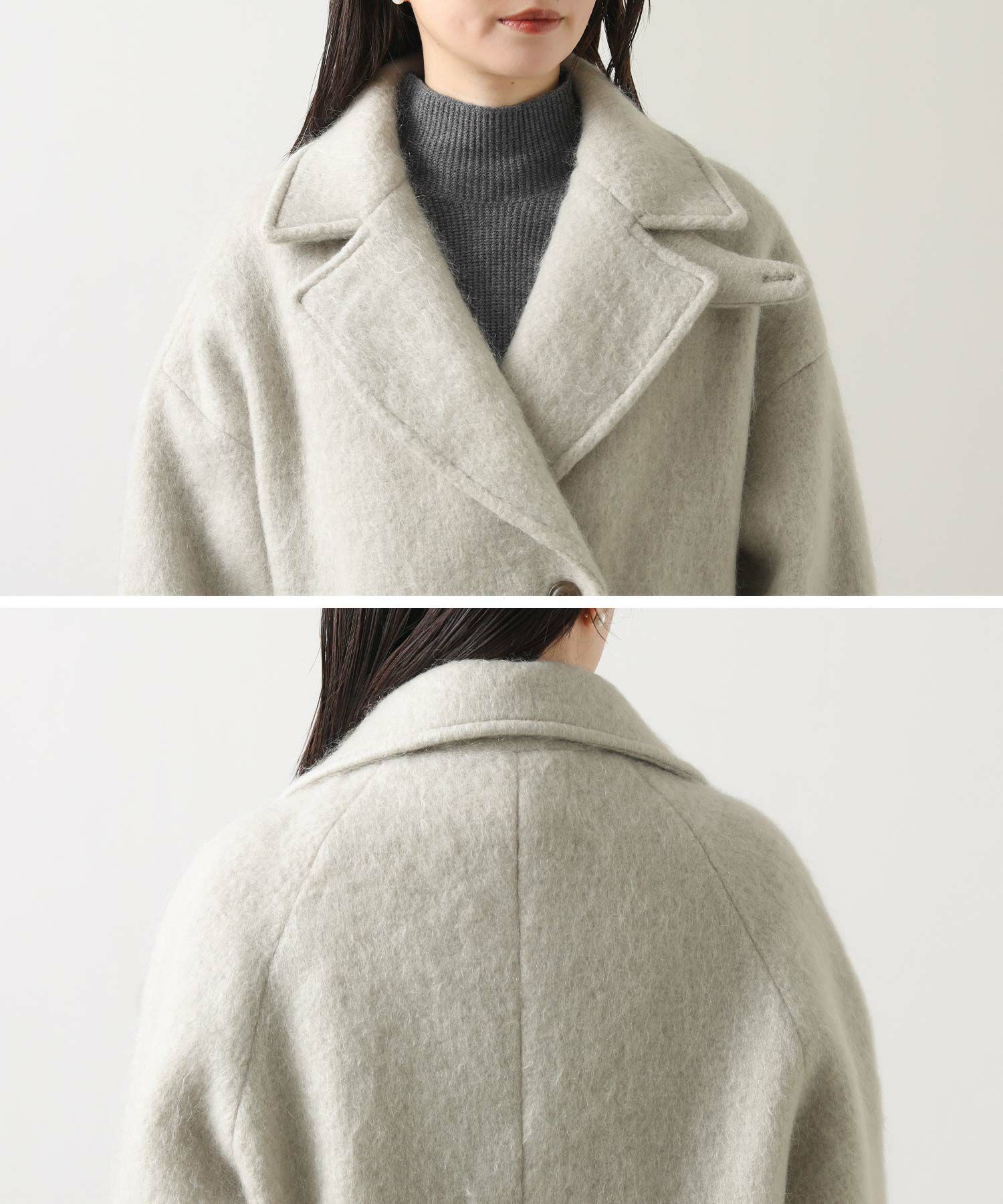 Gready BrilliantモヘアシャギーPコート | SEKIMIKI Online