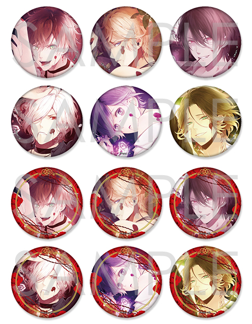 ▷▶︎▷DIABOLIK LOVERS ディアラバ キノ 5周年限定ハート缶バッジ
