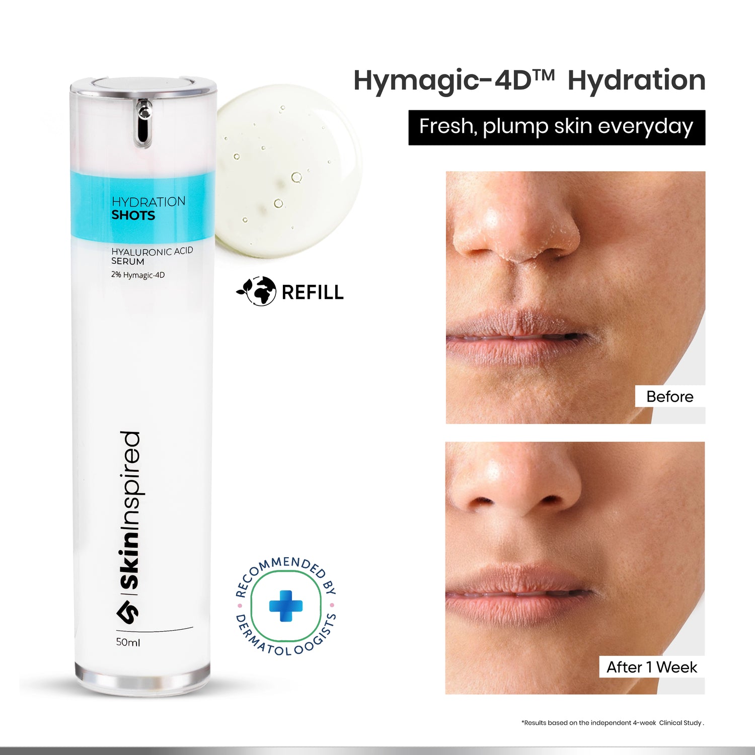 Buy Best 2% Hyaluronic Acid Serum For Face Online – SkinInspired
