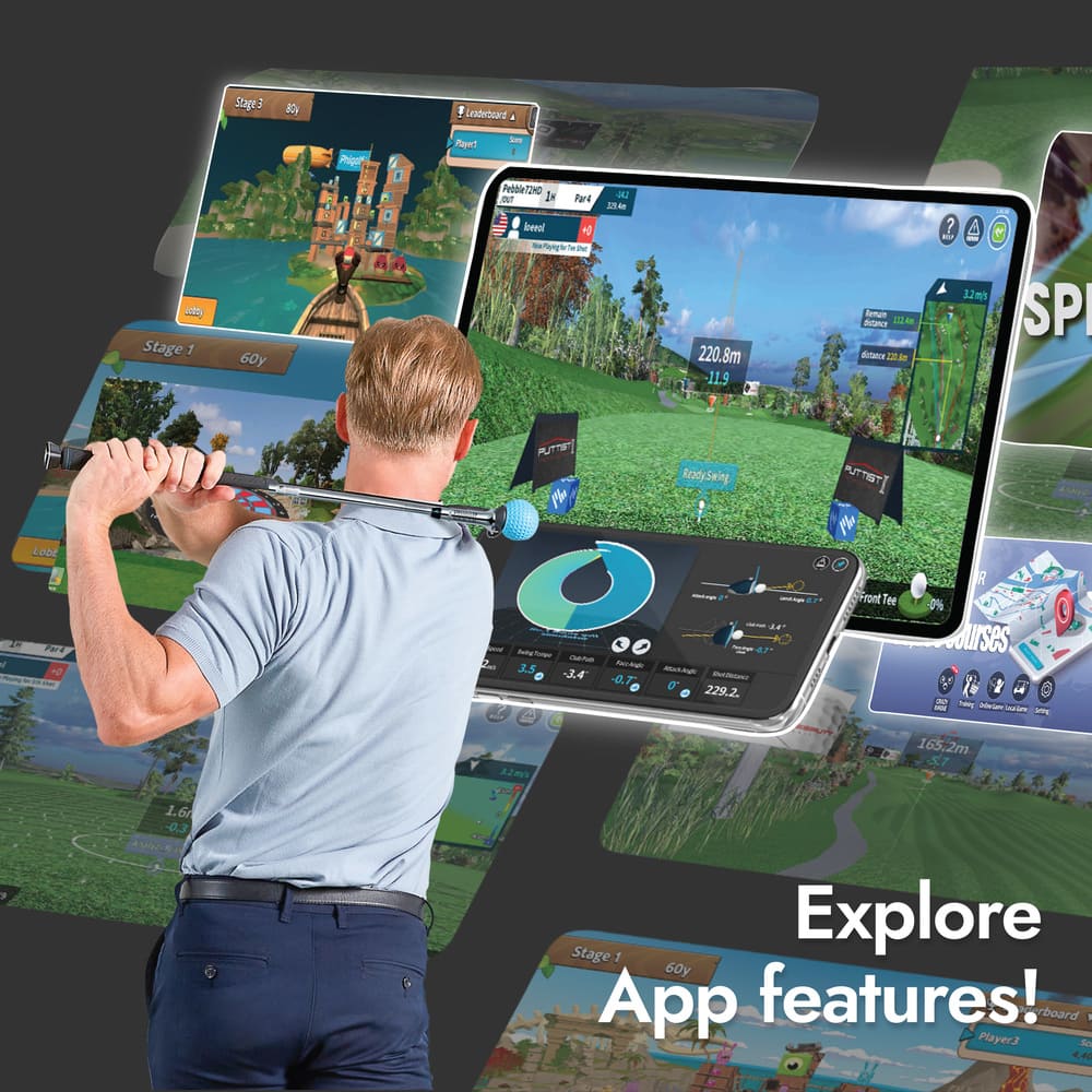 SimSpace Golf - Phigolf 2 Flex Mobile & Home Simulator