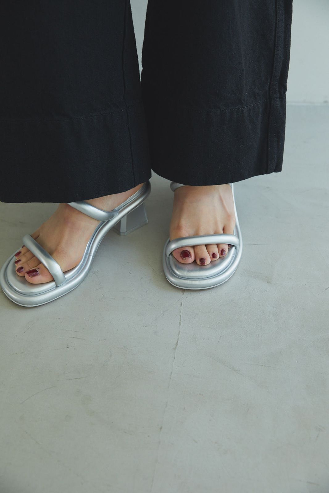 CAVEZA ROSSO - Double Strap Heeled Sandals / ダブルストラップ