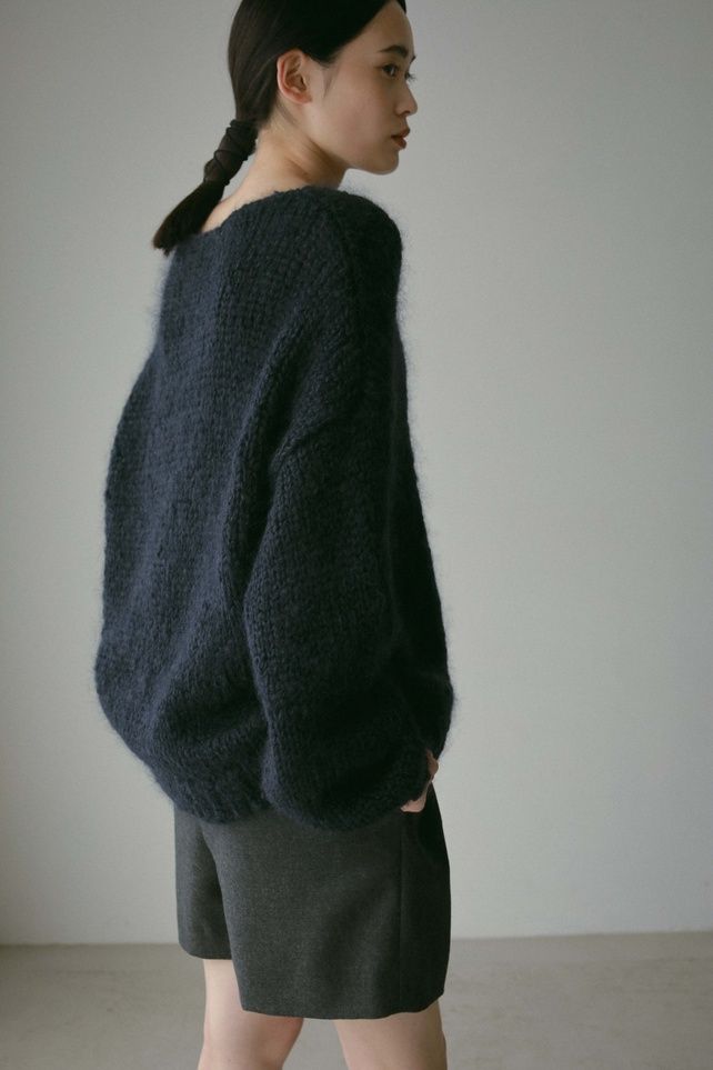 CASA FLINE - 2wayモヘアニットトップス (ネイビー) | Sir online