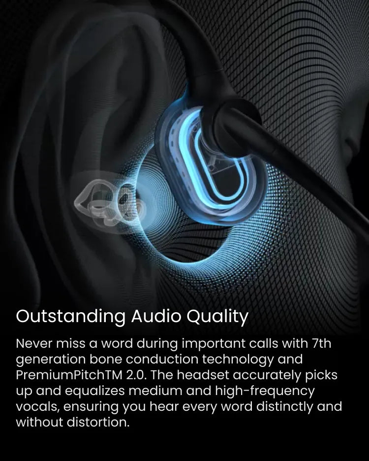 OpenComm2 2025 upgrade Bone Conduction Stereo Bluetooth Headset