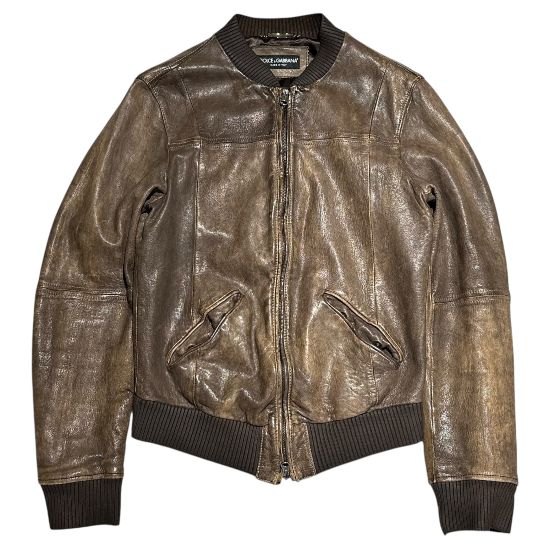 DOLCE&GABBANA(ドルチェ&ガッバーナドルガバ) Double Zip Lamb Leather