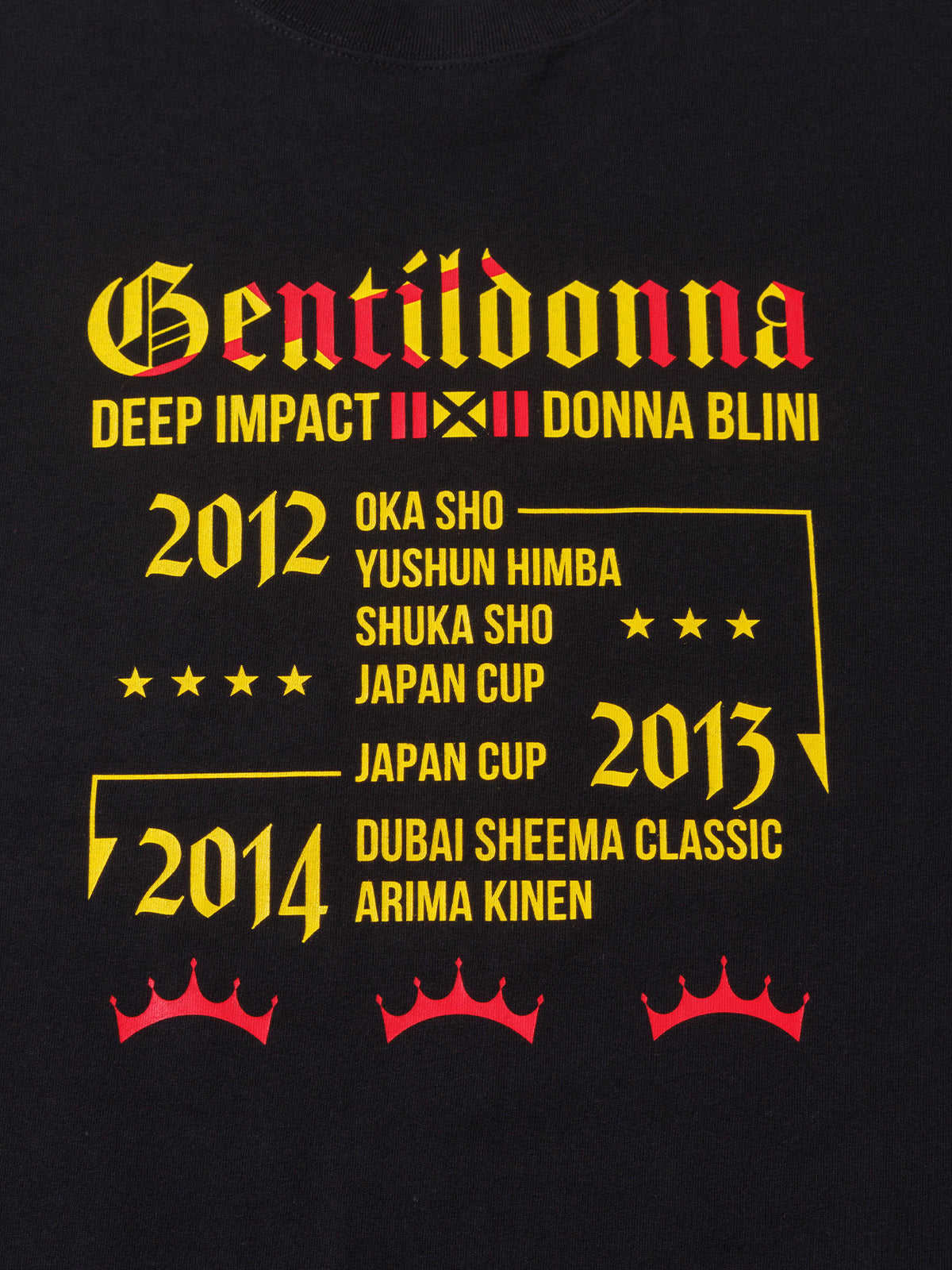 ジェンティルドンナ・Tシャツ(黒)｜netkeiba