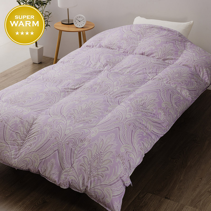 羽毛掛けふとん［グース］(（シングルロング）150×210cm ラベンダー