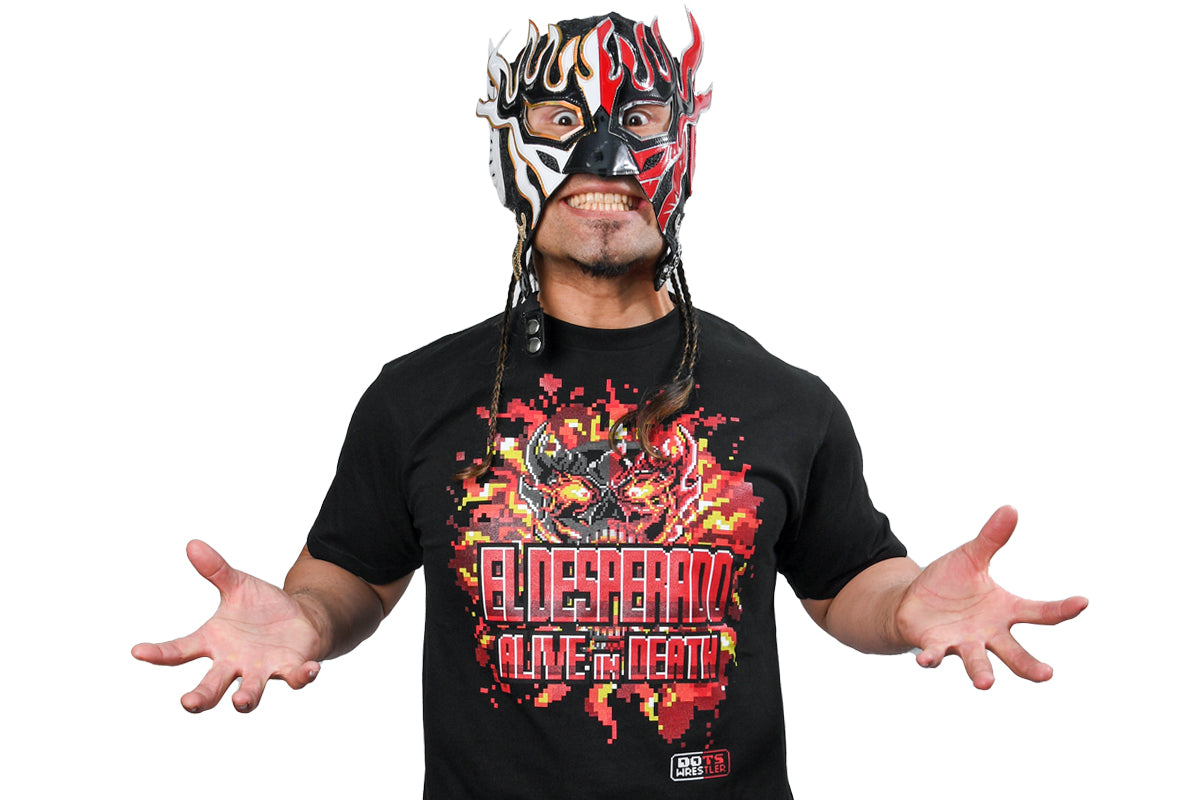 エル・デスペラード「dotswrestler」Tシャツ（ALIVE IN DEATH）