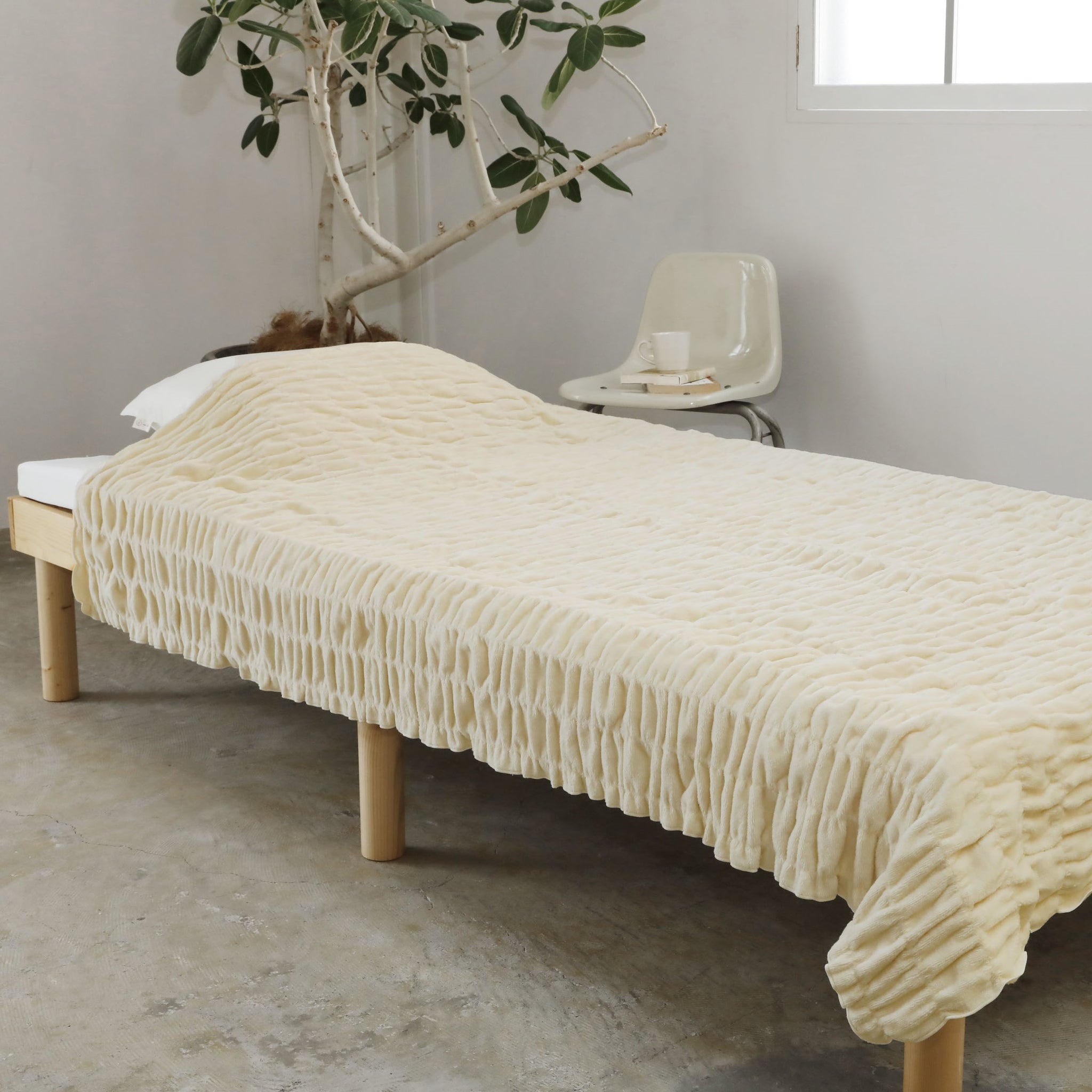 綿の吸湿発熱素材】warm support ふかふかケット ボリュームタイプ