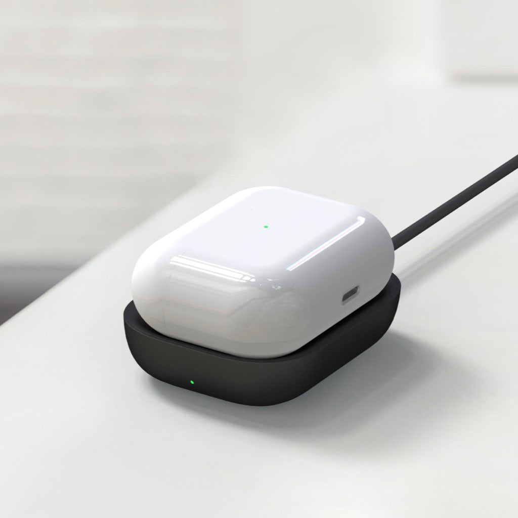 公式直販】40s AirPods用 小型 ワイヤレス充電器 ECC1 イヤホン 充電