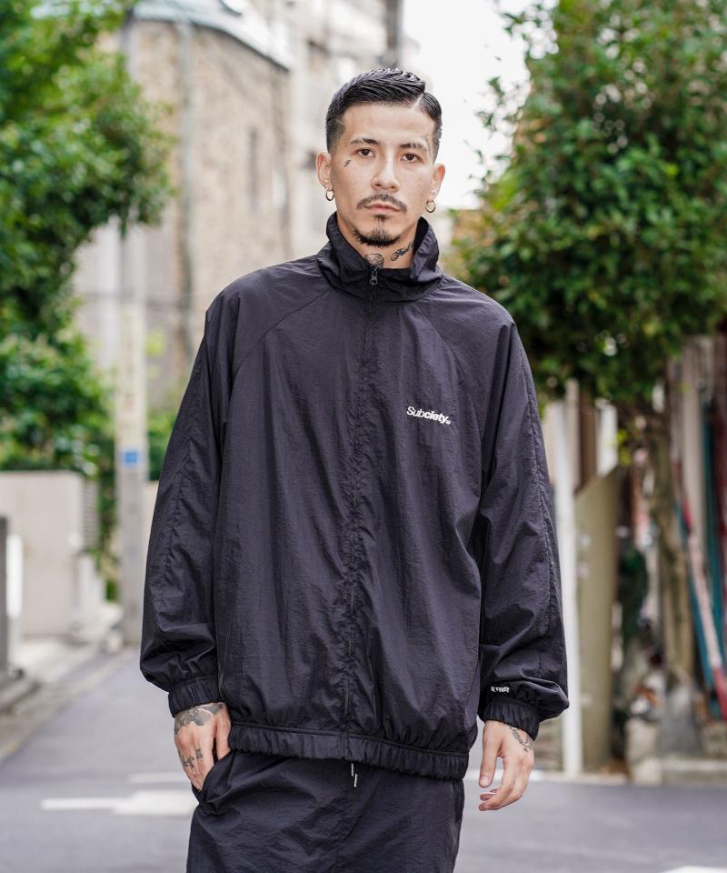 Subciety (サブサエティ) NYLON JKT BLACK / WHITE / ロック
