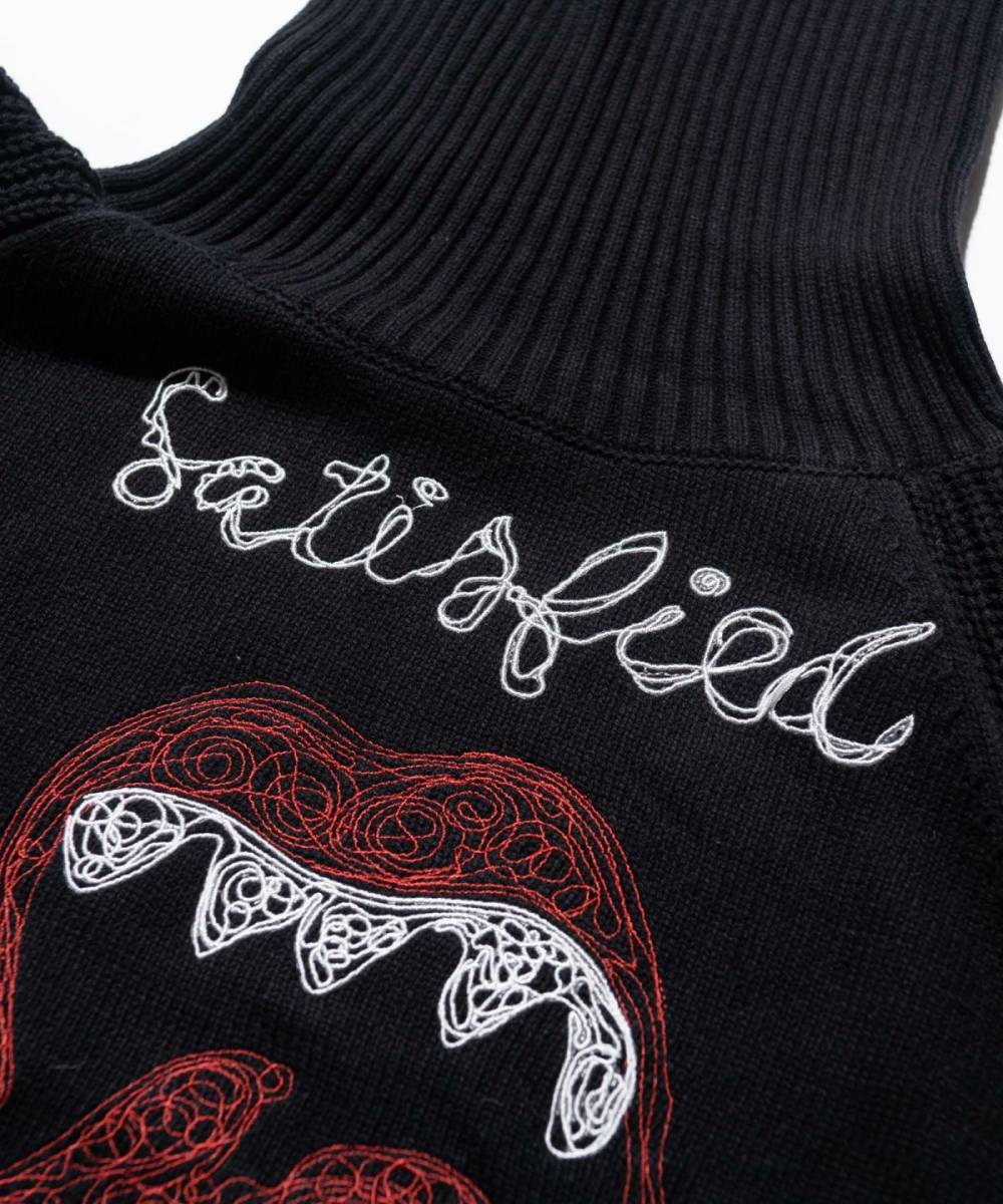 glamb (グラム) Lips and Song Turtle Knit - Black / ロック