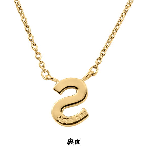 K18イエローゴールド ダイヤモンド イニシャルペンダントS | 高品質 金