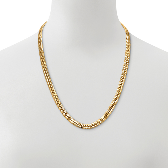 K18イエローゴールド キヘイネックレス（18面カットトリプル） 50g