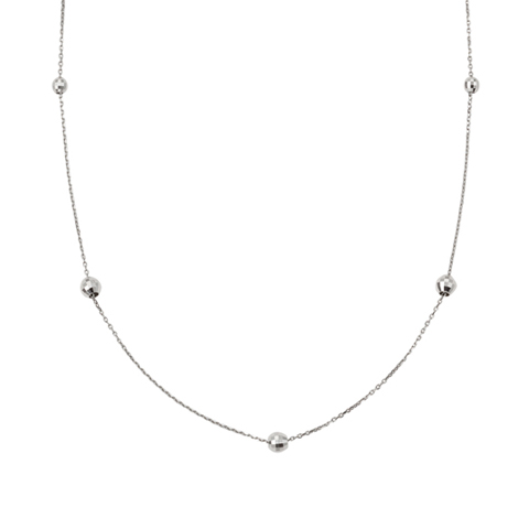 ファセット ミラクル プラチナ シンプルライン〕純プラチナ ネックレス