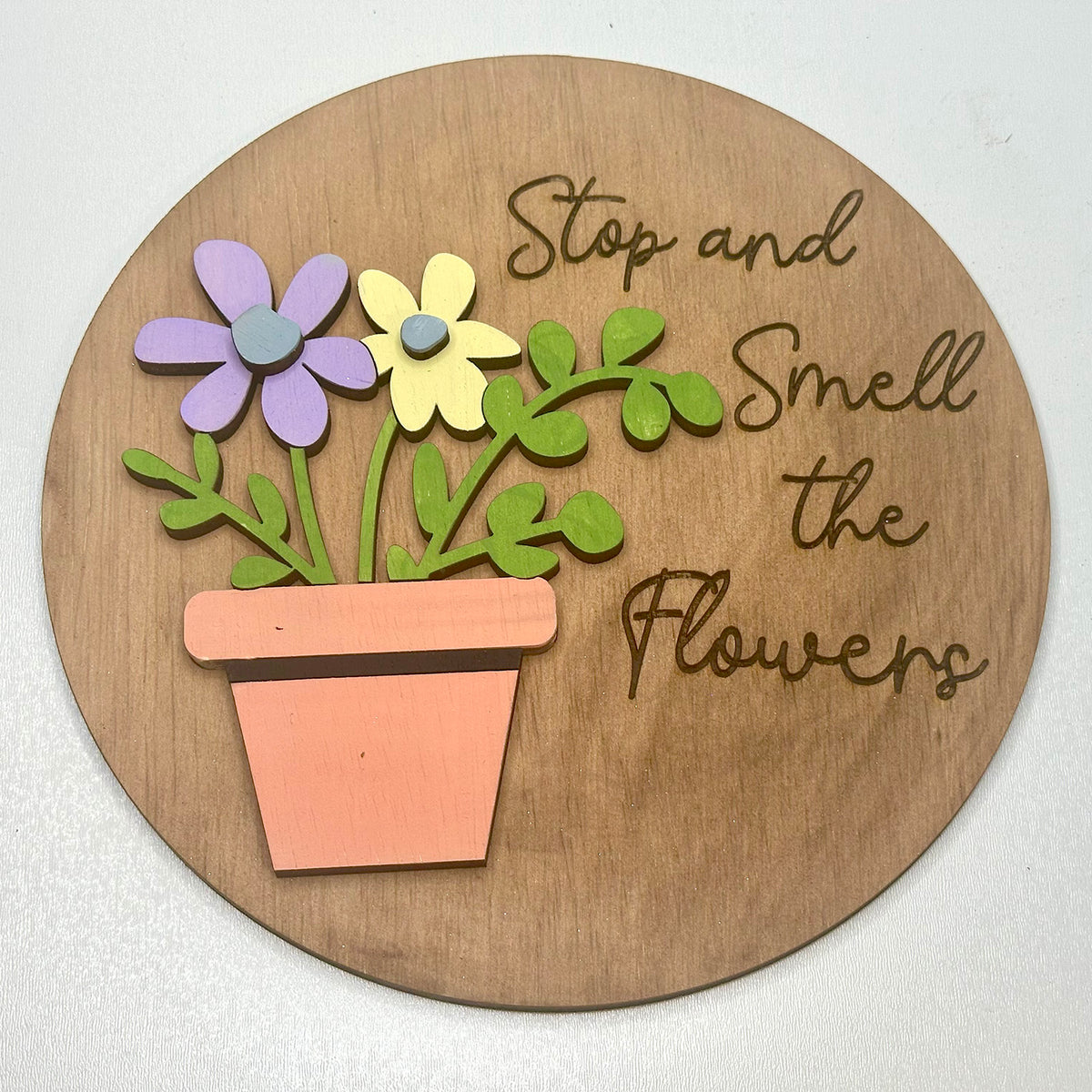 Stop and Smell the Flowers Door Sign – Glowforge Shop
