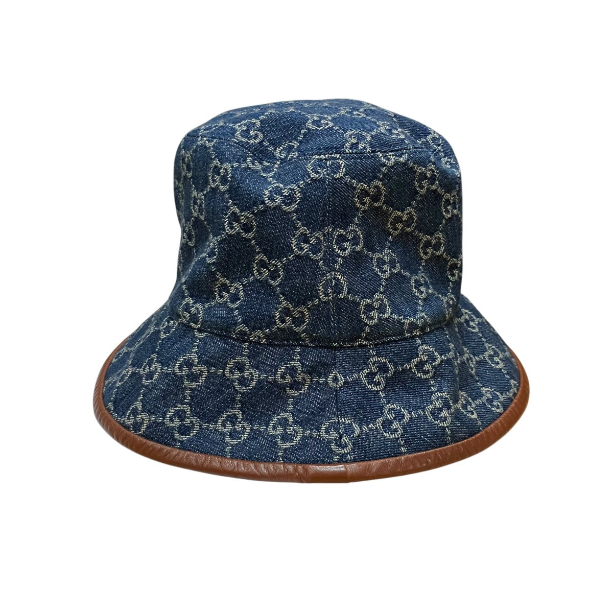 GUCCI(グッチ) GGモノグラムバケットハット 576371 インディゴ サイズ