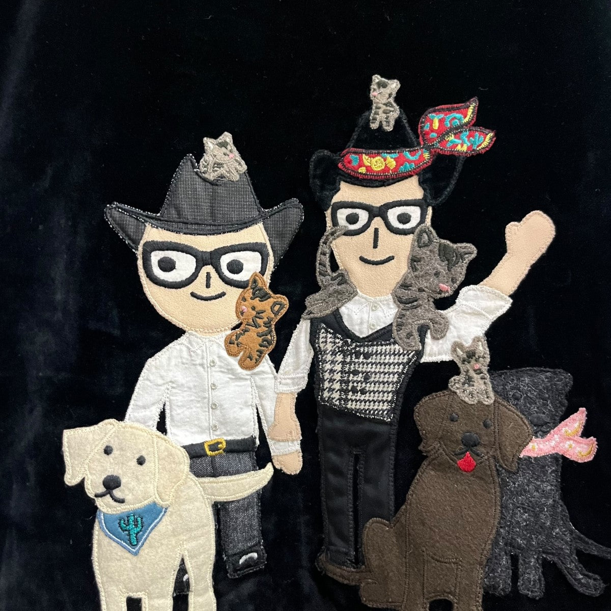 DOLCE ＆ GABBANA(ドルチェアンドガッバーナ) パッチベロアスウェット