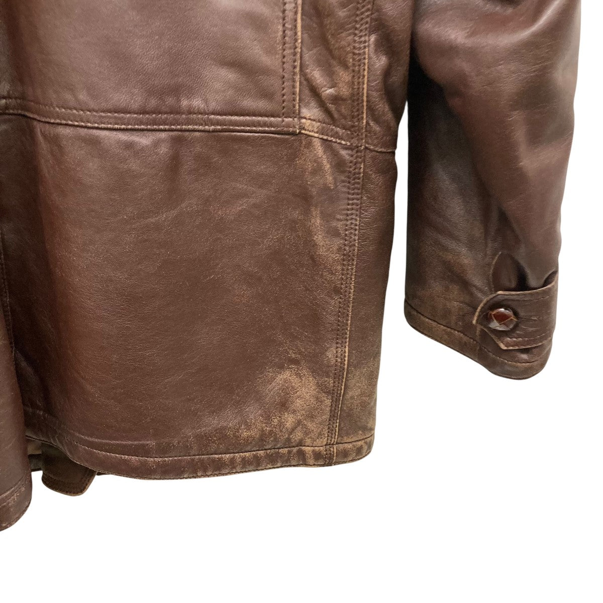 GIORGIO ARMANI(ジョルジオ・アルマーニ) 中綿レザージャケット