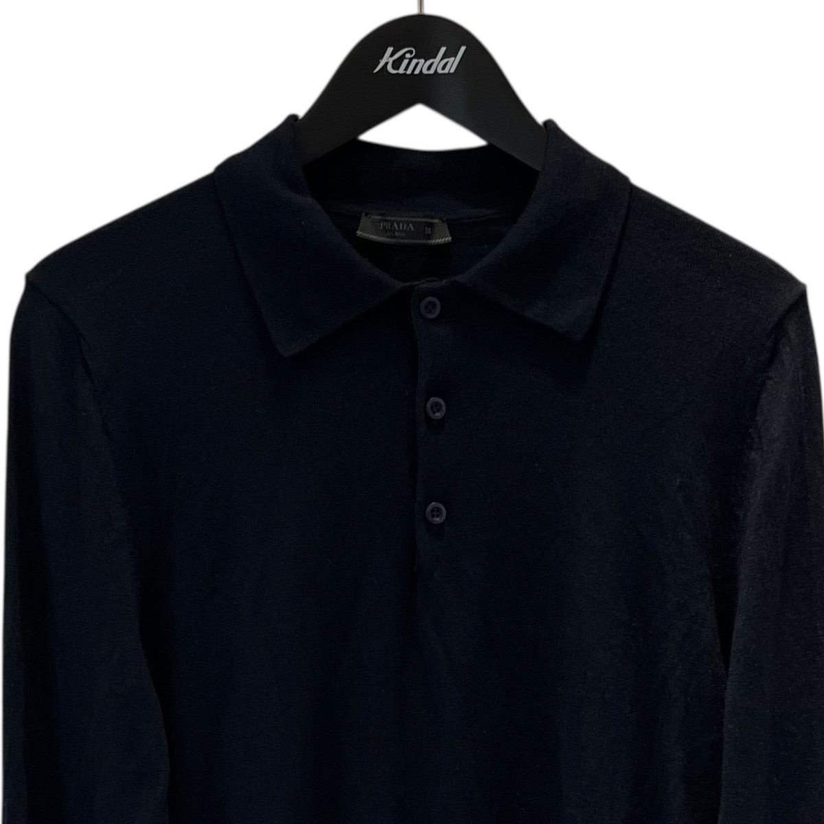 PRADA(プラダ) ニットポロシャツDNA793 DNA793 ネイビー サイズ 50