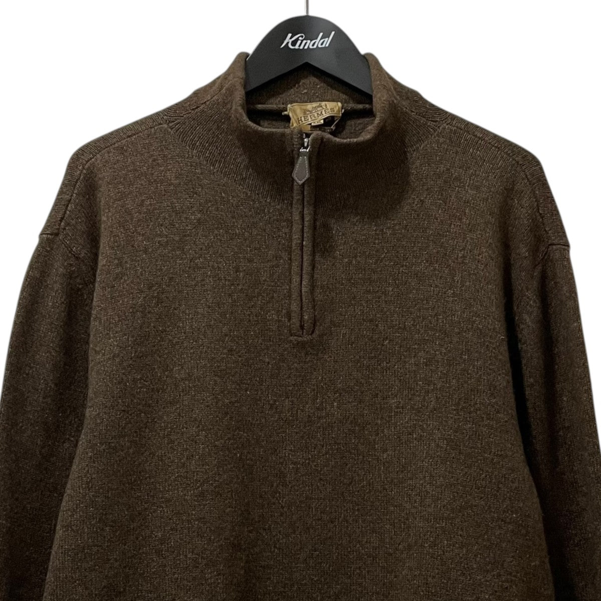 HERMES(エルメス) ハーフジップニット ブラウン サイズ XXL｜【公式
