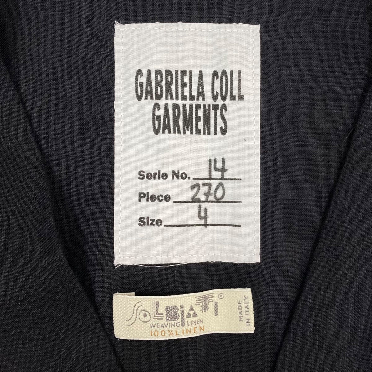 GABRIELA COLL GARMENTS(ガブリエラコールガーメンツ) DOUBLE SOLBIATI