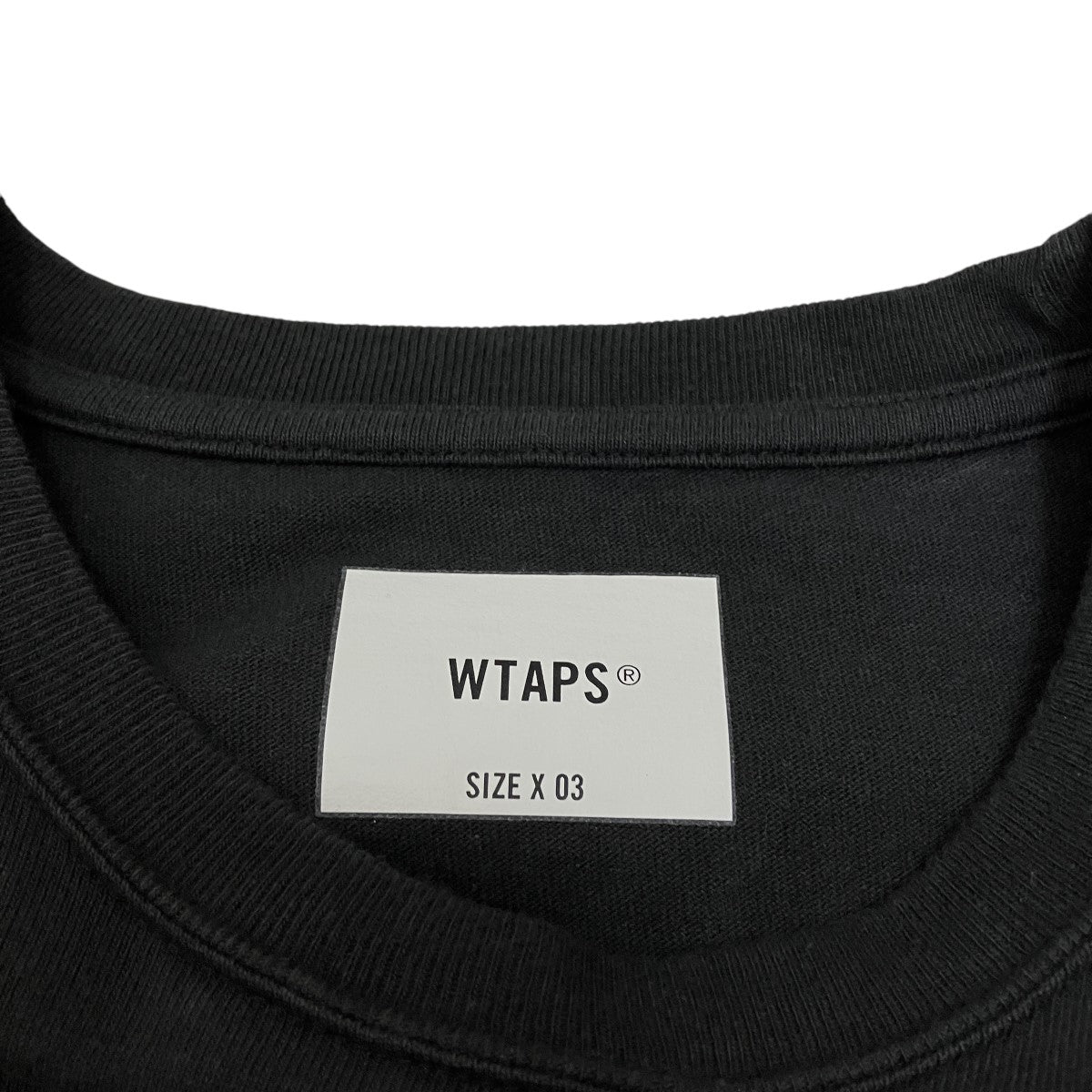 WTAPS(ダブルタップス) 23FWロングスリーブTシャツ ブラック サイズ 3