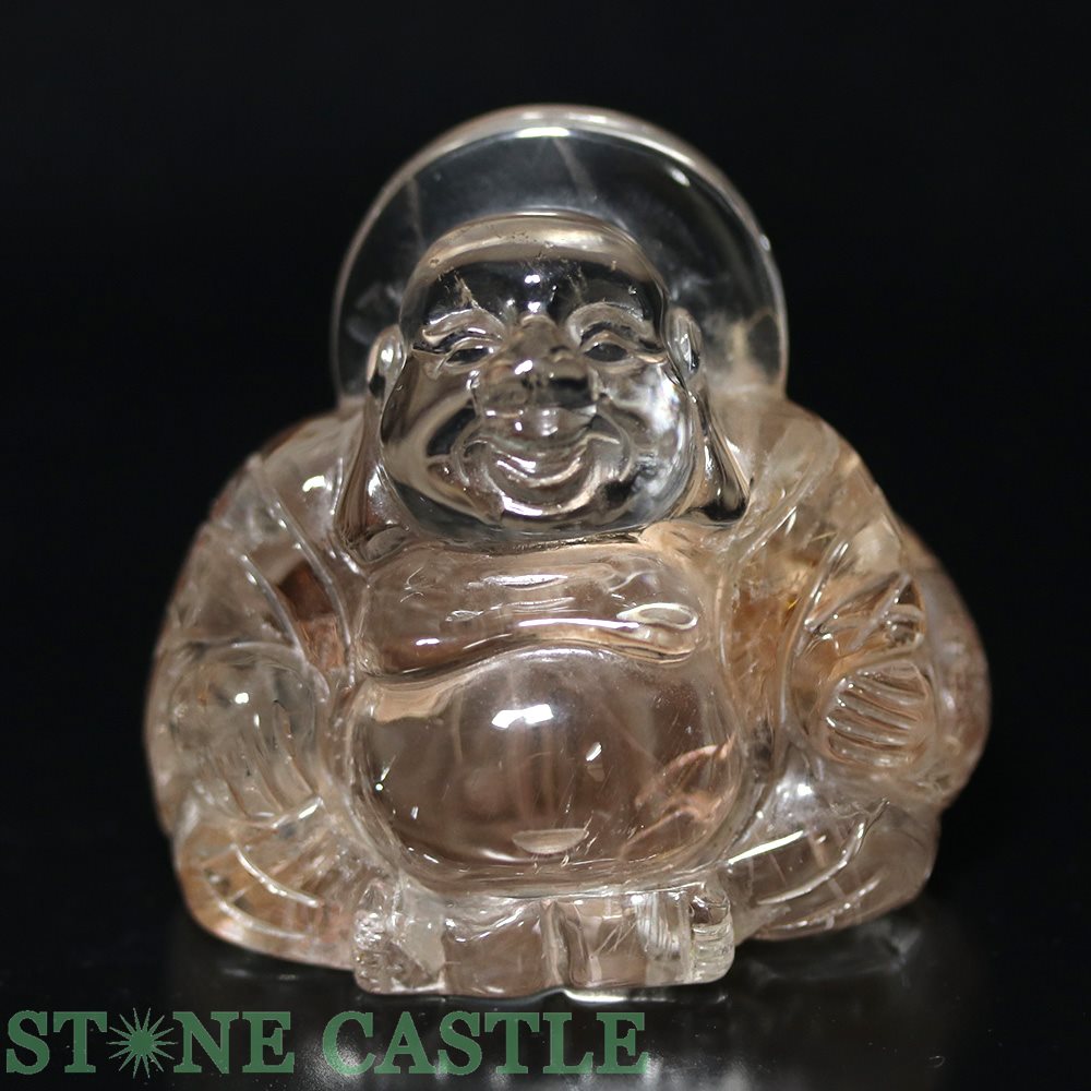 楽天市場】☆置物一点物☆【彫刻置物】七福神 布袋 水晶 (EX) (台付