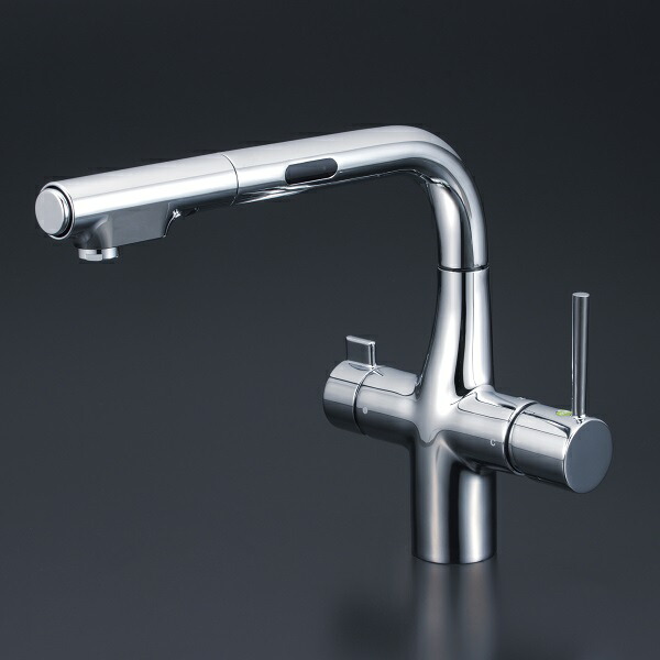 楽天市場】KVK ビルトイン浄水器用シングルシャワー付混合栓 センサー