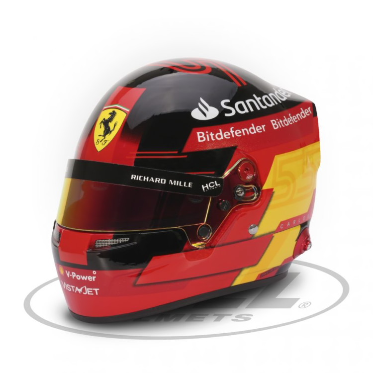 楽天市場】BELL F1 1/2サイズ ヘルメット カルロス サインツ Carlos