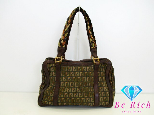 楽天市場】【バッグ】FENDI フェンディ ペカン柄 ハンドバッグ ミニ