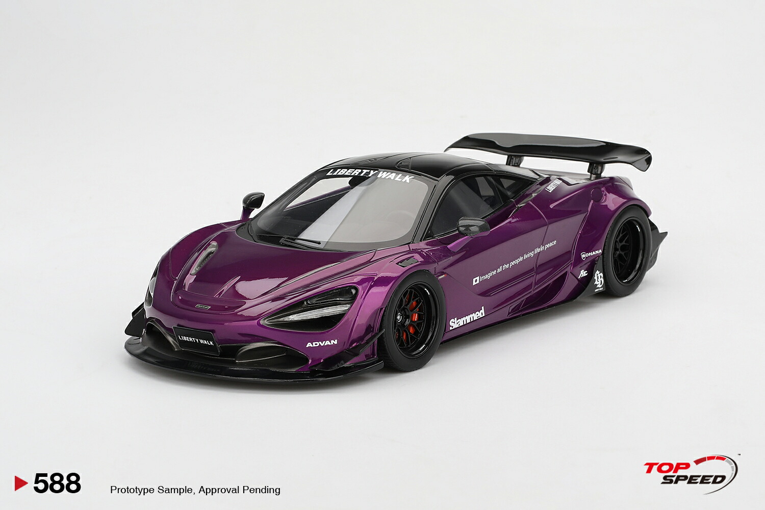 楽天市場】ミニカー 1/18 マクラーレン 720S LBWorks 黒色 特別限定