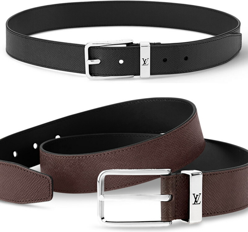 楽天市場】LOUIS VUITTONルイヴィトンメンズリバーシブルレザーベルト