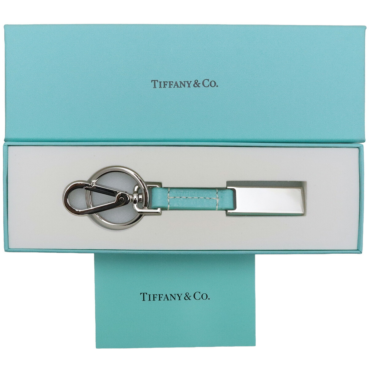楽天市場】Tiffany&Co.ティファニーレザーロープキーホルダーブラウン
